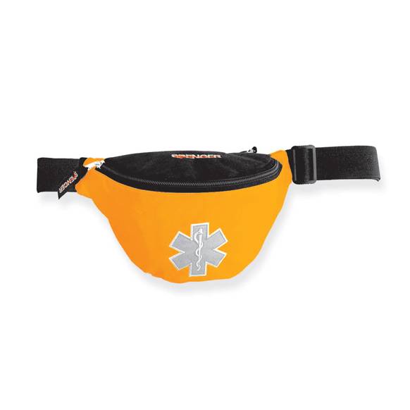 Bolsa de cintura Loira a bolsa essencial, em nylon anti-ruptura, bolsas expansíveis com fechos, Símbolo da Estrela da Vida, Bombeiros, Socorristas, ISN, INEM.