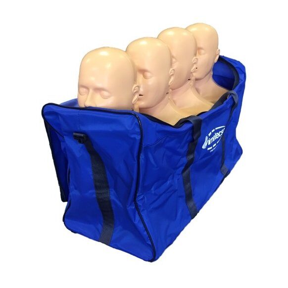 Manequim RCP PractiMan Plus ( conj. 4 un), para aumentar a eficiência, mantendo qualidade do treino de RCP. Uma solução para treino realista de SVB de qualidade