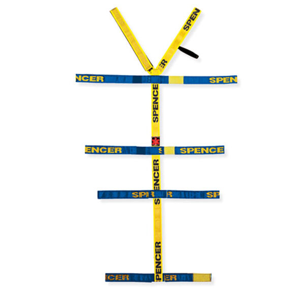 Cinto aranha Rock Straps da Spencer imobilização adulto ou pediátrico, no plano duro. Bombeiros, Socorristas, salvamento e desencarceramento.