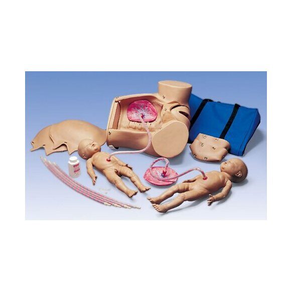 Manequim de partos para treino em partos normais, complicados e em emergências obstétricas. Médicos, Enfermeiros, Bombeiros, parto, obstetrícia, emergência.