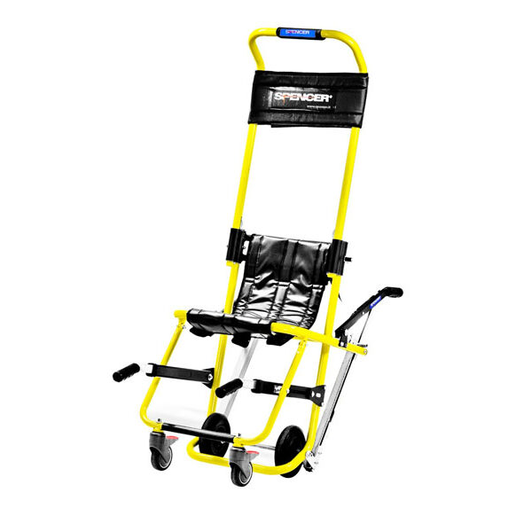 Cadeira de evacuação Skid Spencer é uma cadeira de evacuação. Para emergência, lares e residências séniores, Ambulâncias, Bombeiros, Transporte de Doentes