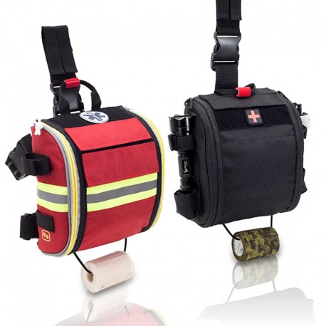 Bolsa QUICKAID’S perneira de paramédico para grandes intervenções. Permite alojar maior quantidade de material para as intervenções. Socorristas. Bombeiros.