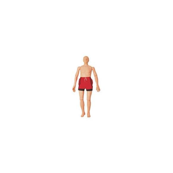 Manequim de salvamento de afogados com função de reanimação, 165 cm, para pratica de salvamento e reanimação de afogados. formação de nadadores salvadores.