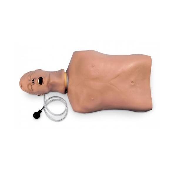 O Manequim treino vias aéreas para Gestão de Vias Aéreas Life/form® simula um paciente não anestesiado para prática de intubação, ventilação, sucção e RCP.