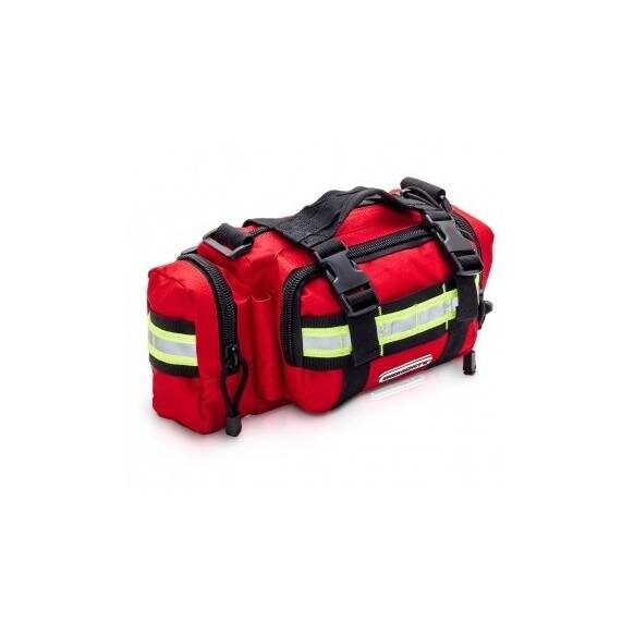  Bolsa bandoleira de emergência, bolsa com 4 compartimentos para alojar todo o material médico necessário para uma primeira intervenção ou diagnóstico da vitima.