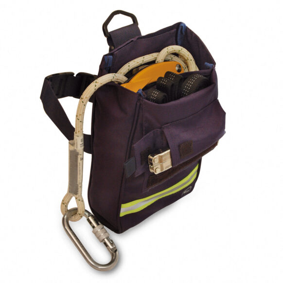 Bolsa DESCEN'S para salvamento e operações de bombeiros. Amplo, costuras reforçadas , retardante a fogo, ajustável, Para salvamento em montanha e bombeiros.