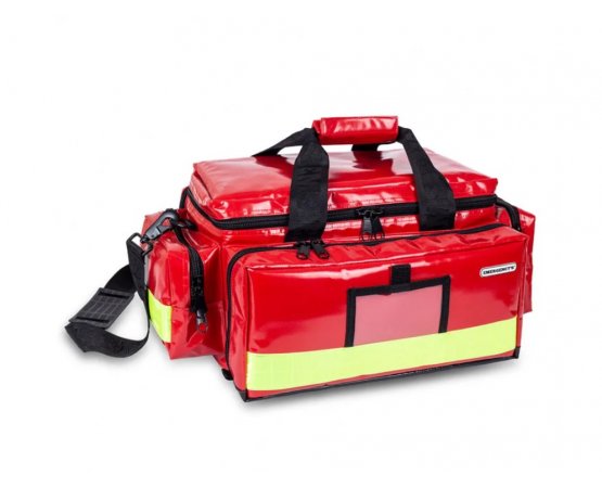 Saco média capacidade vermelho, acolchoado, de média capacidade projetado para guardar os equipamentos médicos mais delicados. Bombeiros, Socorristas, Clinicas.