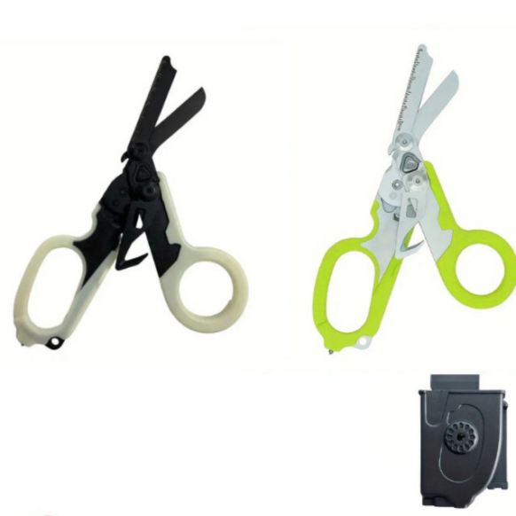 Tesoura Multifunções de Emergência 6 em 1 tática compacta para bombeiros, INEM, socorristas e operações de resgate. comercializada pela Ambex Equipamentos Lda.